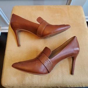 Brown Loafer Pumps
